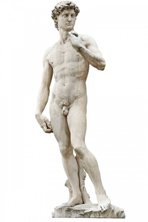 Kopija Mikelanđelovog  Davida na trgu u Firenci